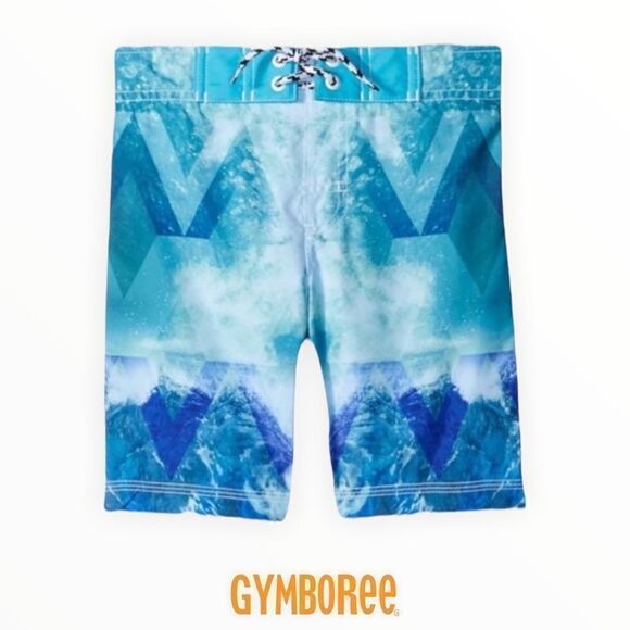 GYMBOREE | Blue | Waves Printed Swimtrunk - Picture 1 of 5